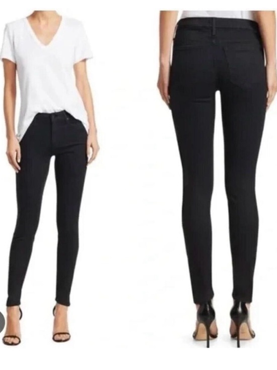 MOTHER Pants - MOTHER Black High-Rise Skinny Jeans